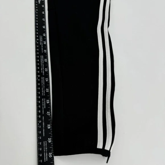 Adidas Climalite Womens Medium Black White Stripe Athletic Track Pants Joggers - Picture 10 of 10